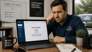 Business Owner Checking Empty Inbox
