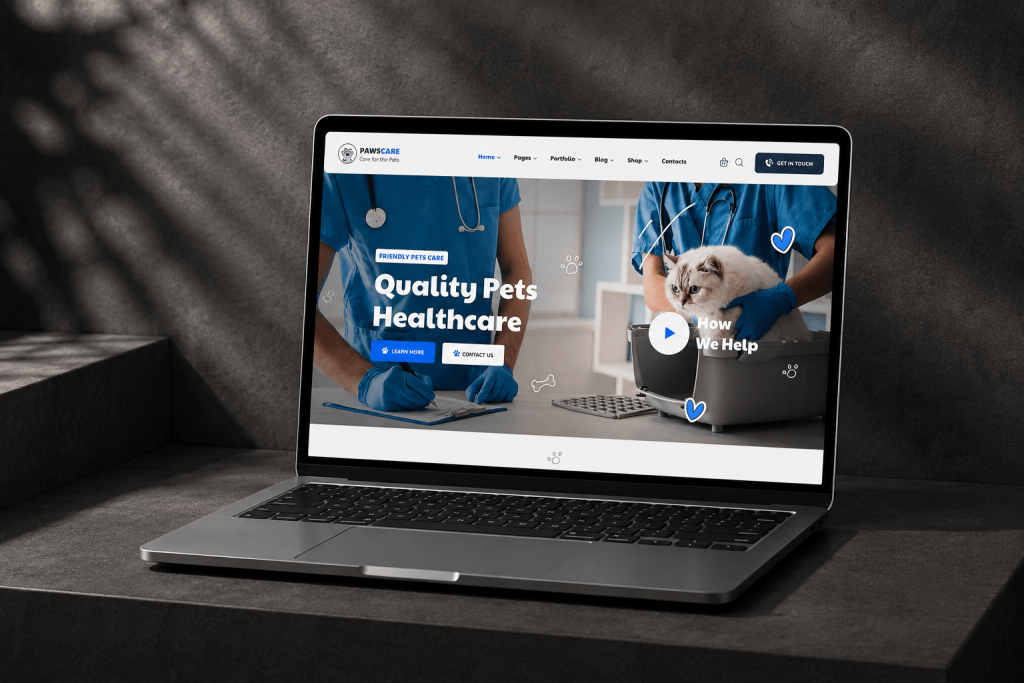 veterinary website built to generate new client appointments