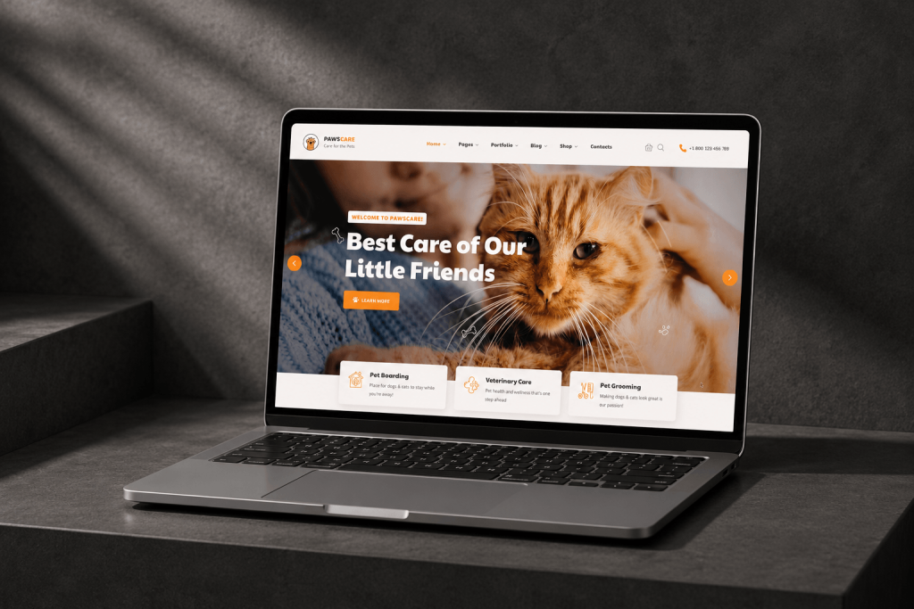 custom veterinary website design built through competitor research