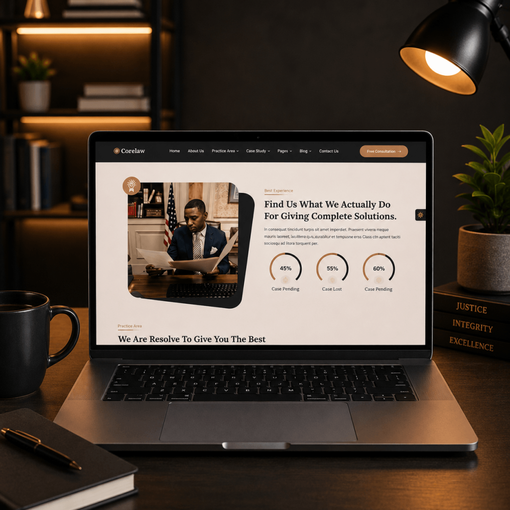 custom attorney website design built through competitor research